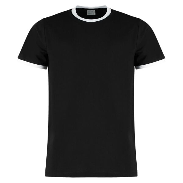 Kustom Kit Fashion Fit Ringer T-Shirt Thumbnail
