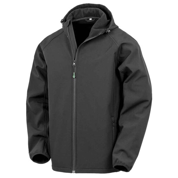 Result Genuine Recycled Three Layer Printable Hooded Soft Shell Jacket Thumbnail