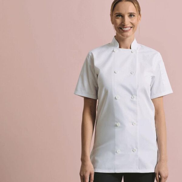 WOMENS S/S CHEFS JACKET Thumbnail