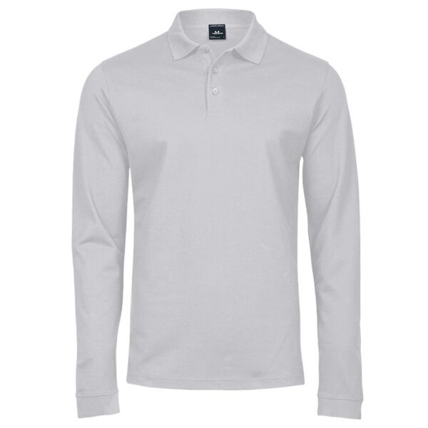 Tee Jays Luxury Stretch Long Sleeve Polo Shirt Thumbnail