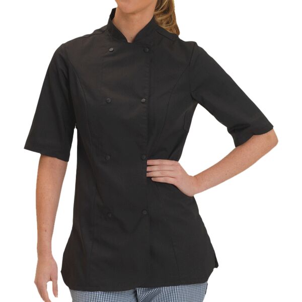 Dennys Ladies Short Sleeve Premium Chef's Jacket Thumbnail